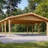 Klassisk dubbel carport 36 m²