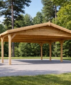 Klassisk dubbel carport 36 m²