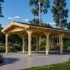 Träcarport 18 m² (3m x 6m)