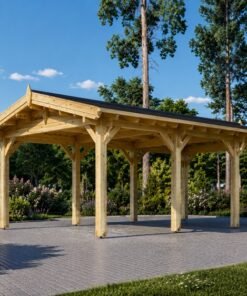 Träcarport 18 m² (3m x 6m)