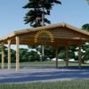 Trä Carport classic (36 m² ) 6m x 6m
