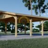 Trä Carport classic (36 m² ) 6m x 6m