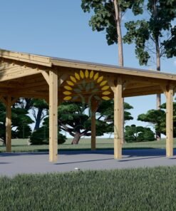 Trä Carport classic (36 m² ) 6m x 6m