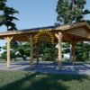 Trä Carport classic (36 m² ) 6m x 6m
