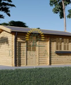 Trä garage 19.9m² (3,60 x 5,35), 44 mm