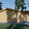 Dubbel alternativ trä garage 36m², 44mm