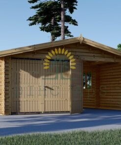Dubbel Trä garage 36m², 44mm