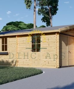 Dubbel Trä garage 36m², 44mm