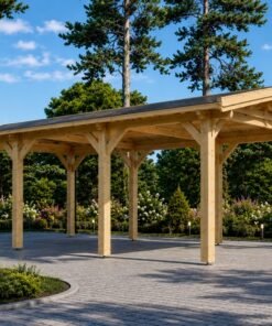 Träcarport 18 m² (3m x 6m)
