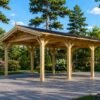 Träcarport 18 m² (3m x 6m)