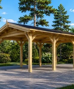 Träcarport 18 m² (3m x 6m)