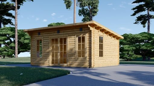 Trädgårdskontor ESSEX 19.9m² (5x4), 44mm