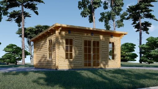 Trädgårdskontor ESSEX 19.9m² (5x4), 44mm