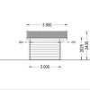 Attefallshus DREUX 12m² (4x3), 44mm