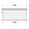 Attefallshus DREUX platt tak 19.9m², 44mm
