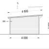 Attefallshus DREUX platt tak 19.9m², 44mm