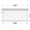 Trädgårdskontor ESSEX 19.9m² (5x4), 44mm