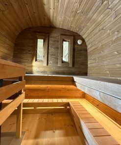 Bastu BUS 5.9 m X 2.3 m - Tillverkad av termoträ