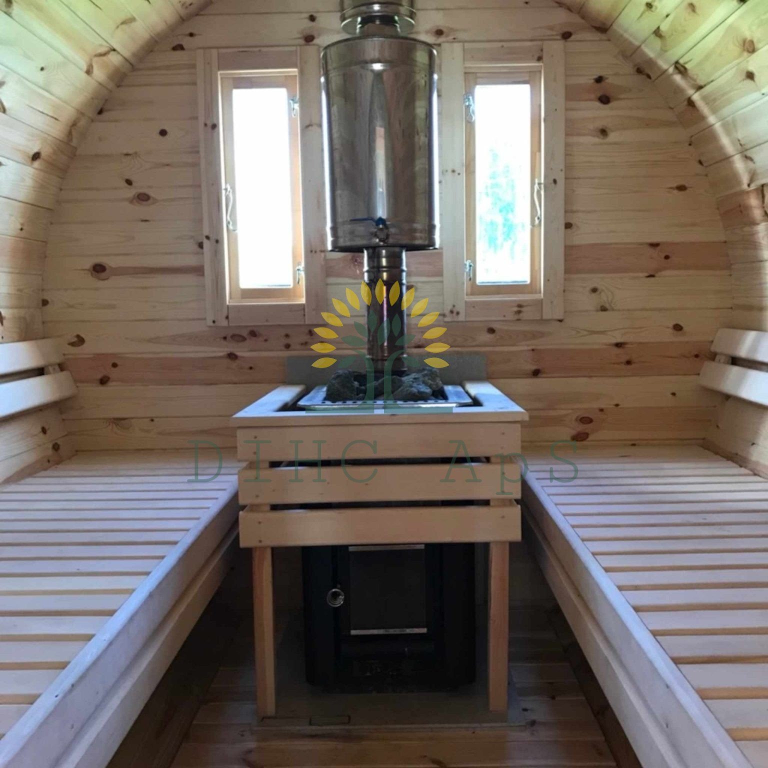 Bastutunna 4.0 m / Ø 2,27 (med 1 m omklädningsrum)