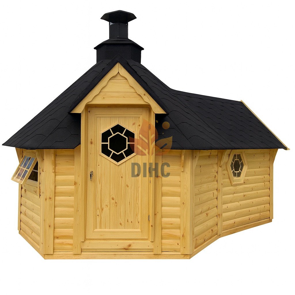 Grillkåta 9.2 m² med 2.5 m bastu