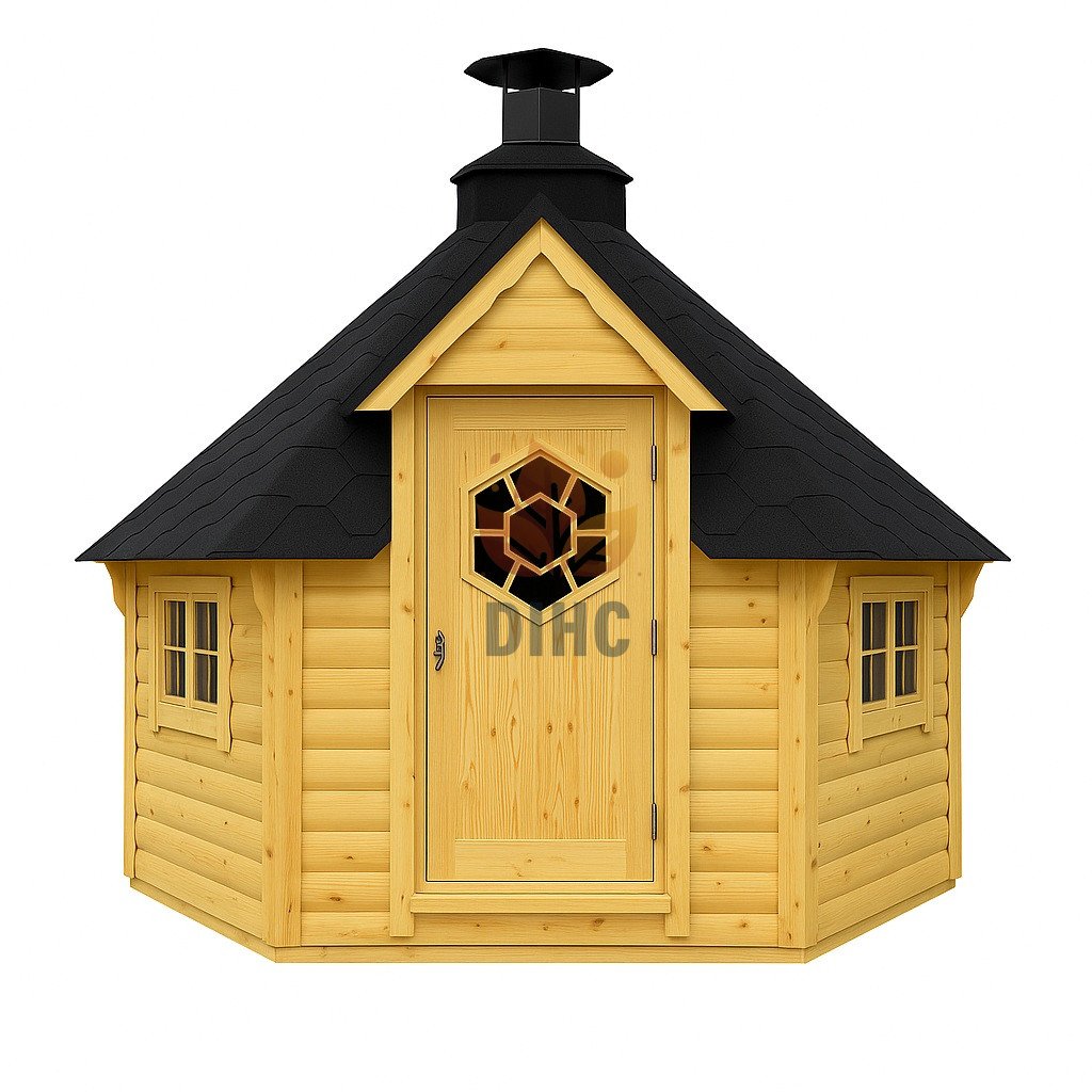 Grillkåta 9.2 m² med 2.5 m bastu