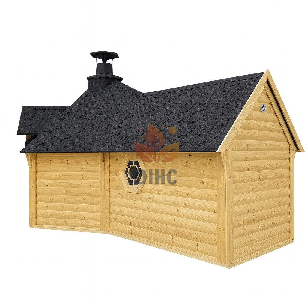 Grillkåta 9.2 m² med 2.5 m bastu