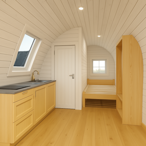 Isolerad Camping Pod 3m x 5.9m - Bild 5