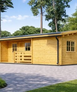 Trähus Uzes – rymligt skandinaviskt trähus