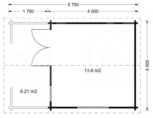 Gästhus SHANON 16m² + 7m² Terrass