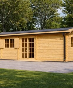 Trähus Uzes – rymligt skandinaviskt trähus