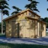 Twin trä garage 24m², 44mm