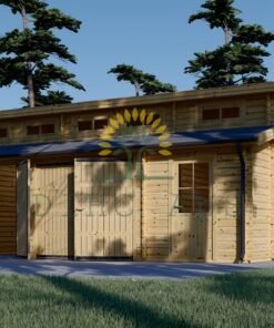 Modern dubbel garage 48m², 44mm
