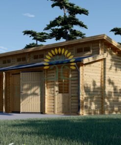 Modern dubbel garage 48m², 44mm