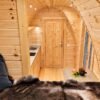 Isolerad Camping Pod 2.4 × 6.6 m med sidoingång