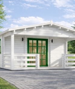 Timmerstuga med terrass Hymer, 42 m² + 10 m²