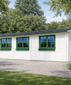 Timmerstuga med terrass Hymer, 42 m² + 10 m²