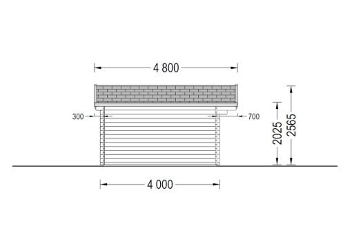 Fritidshus WISSOUS 19.9m² (5x4) 34mm