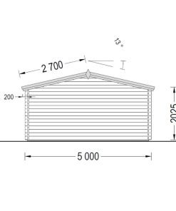 Fritidshus WISSOUS 19.9m² (5x4) 34mm