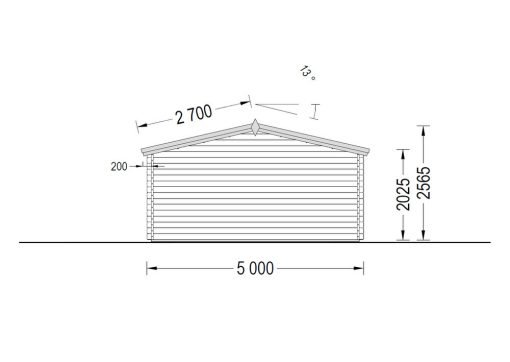 Fritidshus WISSOUS 19.9m² (5x4) 34mm