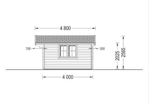 Fritidshus WISSOUS 19.9m² (5x4) 34mm
