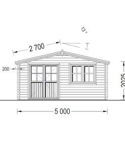 Fritidshus WISSOUS 19.9m² (5x4) 34mm
