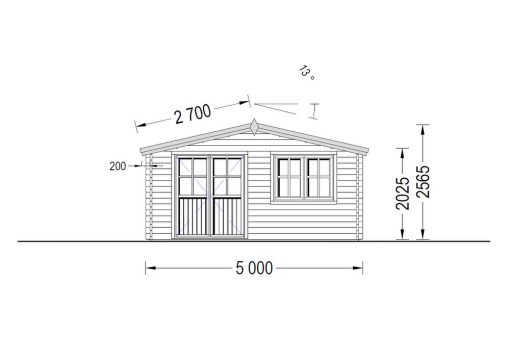 Fritidshus WISSOUS 19.9m² (5x4) 34mm