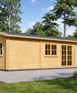 Trähus Uzes – rymligt skandinaviskt trähus