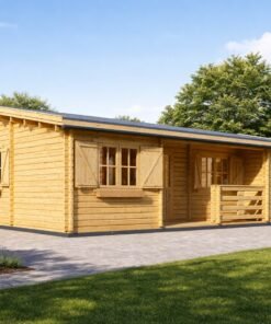 Trähus Uzes – rymligt skandinaviskt trähus