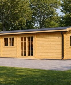 Trähus Uzes – rymligt skandinaviskt trähus