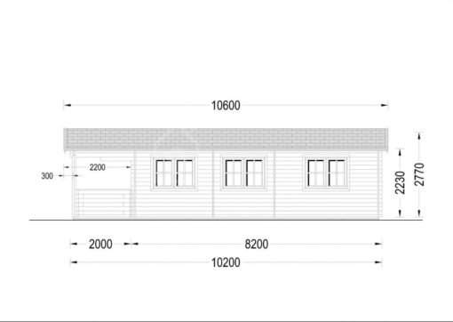 Timmerstuga med terrass Hymer, 42 m² + 10 m² - Bild 11