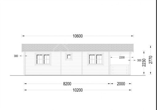 Timmerstuga med terrass Hymer, 42 m² + 10 m² - Bild 10
