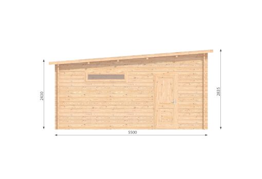 Dubbel garage 7m x 5.5m, 44 mm