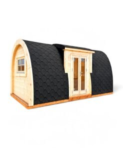 Isolerad Camping Pod 2.4 × 6.0 m med sidoingång