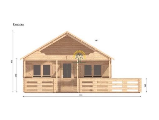 Gustav B 48 m² (6m x 8m) + terrass och loft - Bild 12